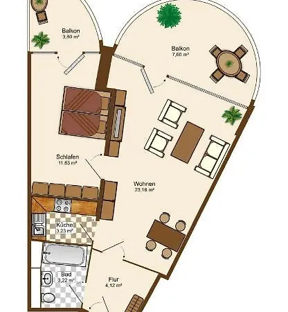 公寓 Suite-21 View Hotelturm *