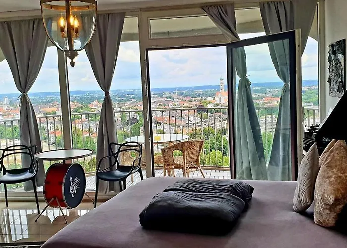 Apartment Suite-xxi View Hotelturm Augsburg